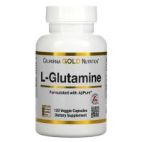 GET NOW แอล-กลูตามีน 120เม็ด California Gold Nutrition, L-Glutamine, AjiPure, 120 Veggie Capsules