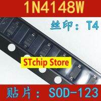 1N414ไดโอด SMD 8WS หน้าจอผ้าไหม T4แพคเกจ SOD323 IN4148 1N4148W หน้าจอผ้าไหม T4