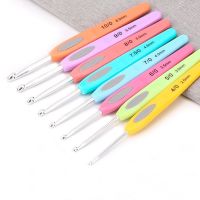 ¤☂❧ 1set 2-6mm Color Crochet Hooks Colorful Soft Plastic Handle Knitting Needles Set for Sweater Hand-knit Diy Sewing Accessories