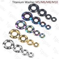 ۞✴✲ Tgou Titanium Washer M5 M6 M8 M10 Spacer Motorcycle Car Fancy Decorative Gasket