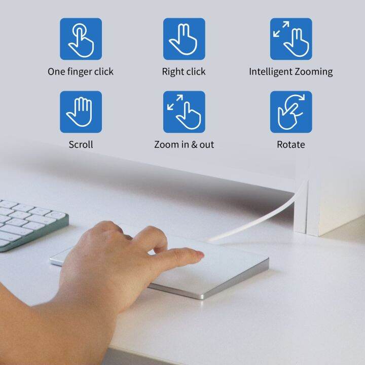 BOSTO Wired USB Touchpad Trackpad for Desktop Computer Laptop PC User