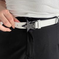 [HOT HOT SHXIUIUOIKLO 113] ดาวเข็มขัด Rhinestone สำหรับผู้หญิงแฟชั่น Y2k 2000วินาทีสายรัดเอวหญิงสาวกางเกงยีนส์ชุดกางเกงตกแต่งเข็มขัดอุปกรณ์เสริม