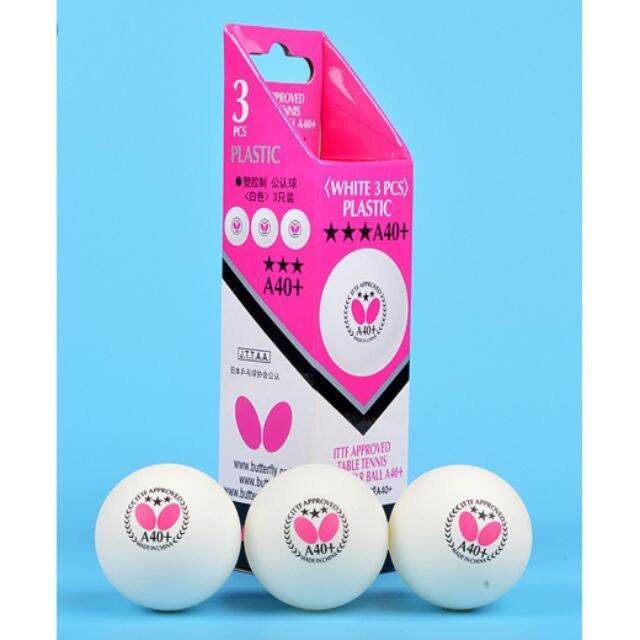 Butterfly A40+ 3Stars (ITTF Approved) Table Tennis Ball , Ping Pong