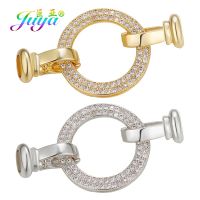 Juya ตะขอเกี่ยวแบบหนีบสุดสร้างสรรค์สีทอง/เงินแบบ DIY อุปกรณ์เสริมสำหรับงานเย็บปักถักร้อยหินธรรมชาติทำเครื่องประดับไข่มุก