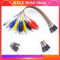 KYLE Wild Shop Double-ended Eclectic Alligator Clip Male Female Jumper Wire 10 pin 20cm Test Lead Connection DIY