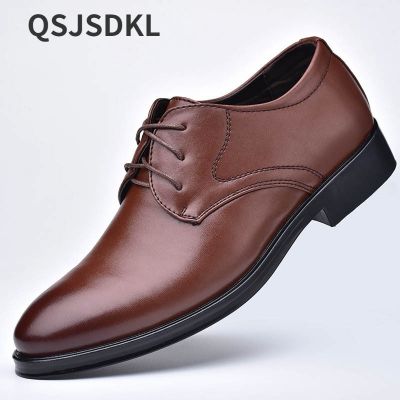 Shoes for Men Shoes Leather Shoes Business Dress Shoes All-Match Casual Shock-Absorbing Wear-Resistant Footwear Chaussure Homme