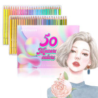 Brutfuner 50 Color Professional Artist Macaron Colored Pencils Pastel Sketch Pencil For School Drawing Sketching Art Supplies Drawing Drafting