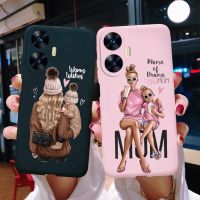 สำหรับ OPPO Realme Narzo เคส N55ฝาหลังรูปแบบเด็กผู้หญิงที่ทันสมัยเคสโทรศัพท์ TPU แบบน่มสำหรับ Realme C55 NarzoN55 RealmeC55ปลอกเคสโทรศัพท์แบบซิลิโคน