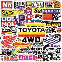 ป้ายร้าน ญี่ปุ่น คำขวัญ โฆษณา การ์ตูน JDM DIY  50แผ่น anime LOGO sticker ดัดแปลง NGK michelin HONDA JAPAN