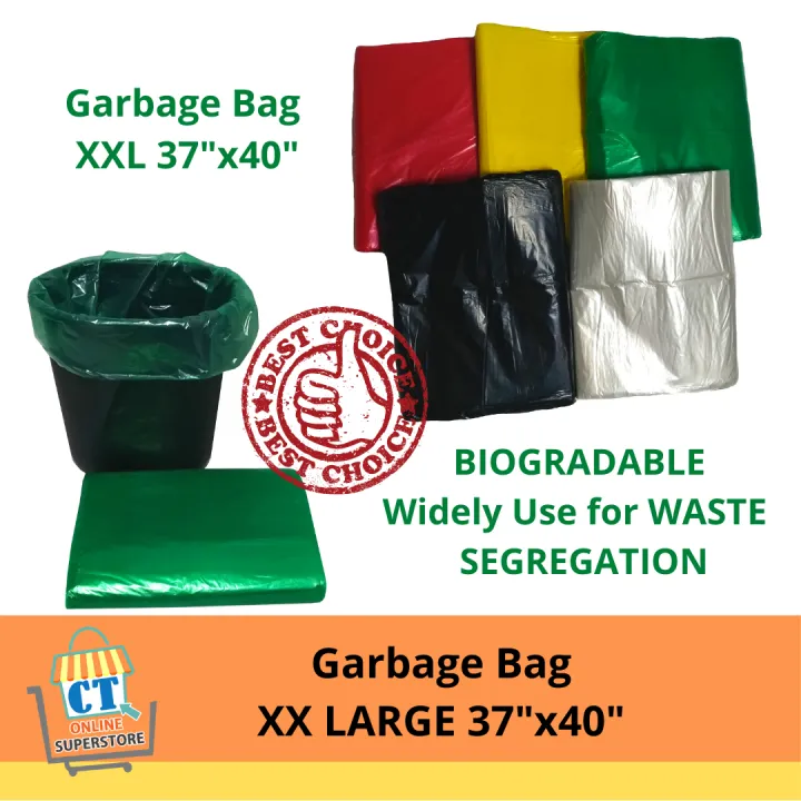 GARBAGE BAG, XXL (37X40inch) 50pcs Lazada PH