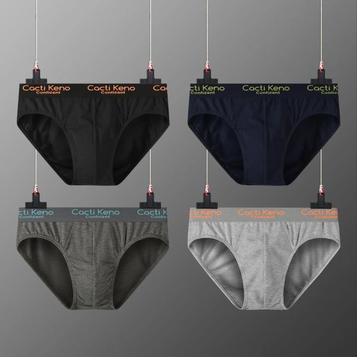 4 pcs Cacti Keno Men's Underwear New Cotton Underwear Men's Adult ...