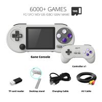 1Set SF2000 Handheld Game Console+Handle Built-in 6000 Games Classic 3 Inch Video Game Consoles