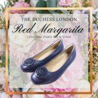 Red Margarita รุ่น  หนังแกะ รุ่น The Duchess  Ballet สีดีฟบลู สูง 1 นิ้ว inch