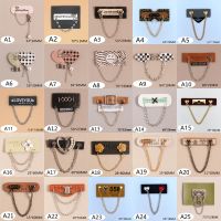 New creative handmade DIY belt chain chain leather label label clothes pants socks decorative cloth stickers leather stickers