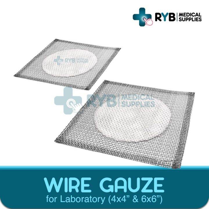 Lab Wire Gauze Square Bunsen Burner Ceramic Tripod Net Mesh Support (for Laboratory) Lazada PH