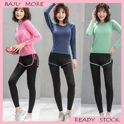 Women Sportswear Long pants Exercise pants Gym Workout Waistband Skinny