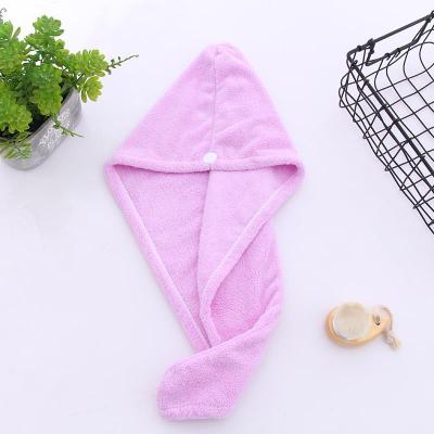 Ladies Dry Hair Towel Shower Cap Microfiber Quick-drying Strong Water Absorbent Solid Color Home Bathing Women Bath Towel