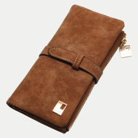 New Fashion Women Long Wallets Purse Female Solid Color PU Leather Carteira Feminina Coin Card Clutch Bag Phone Purse