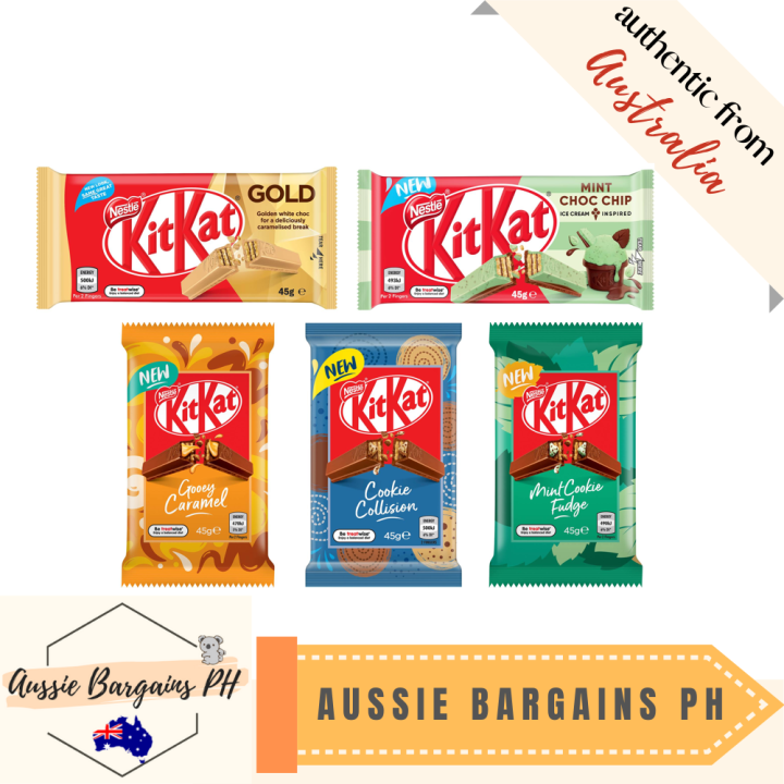 Kitkat Chocolate 45g (Mint Fudge, Caramel, Gold, Cookie Collision, Mint