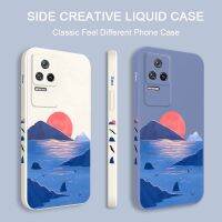 Sunset Waves Phone Case For Xiaomi Poco M5S F4 X4 M4 F3 X3 M3 F2 X2 Pro 4G 5G GT Liquid Silica Cover