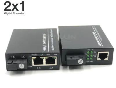 Gigabit Media Converter 2x1 (3KM)