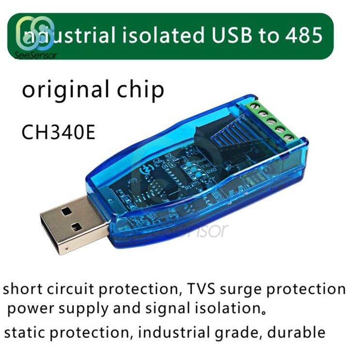 Isolated Industrial Usb To Rs485 Converter Ch340e Communication Module