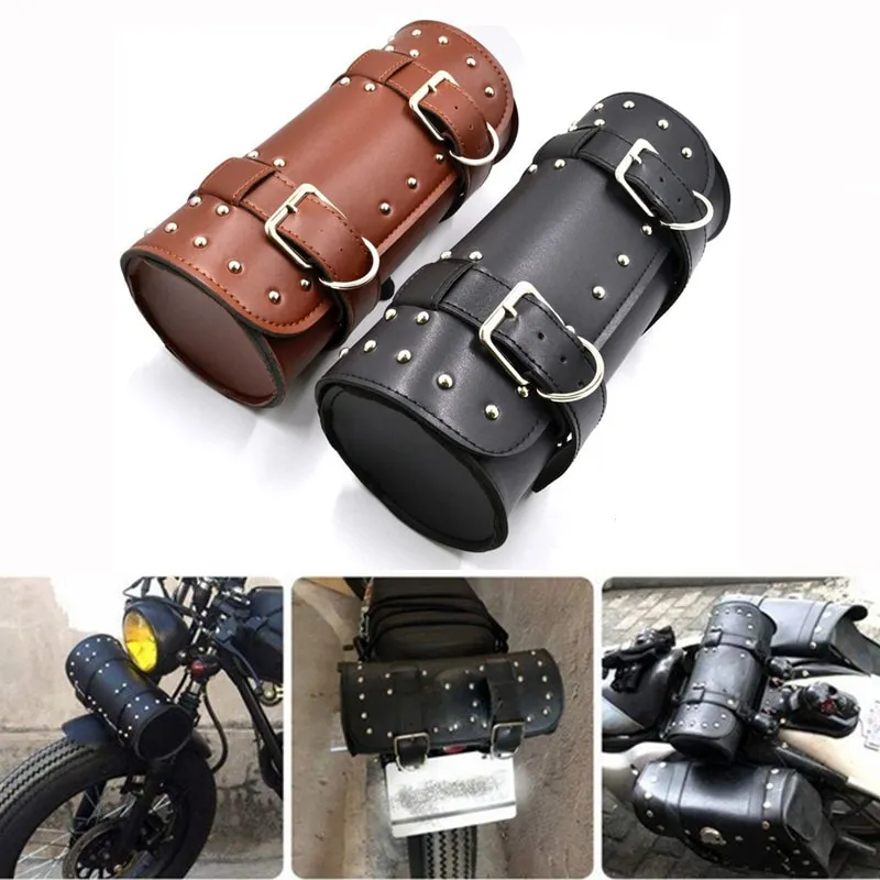 Amazon.com: Vintage 1946 Leather Handlebar Bag Brown Saddle Motorcycle Bag  Bicycle Tool Bag Buff Leather Travel Accessory Pouch (Tan Brown) :  Automotive