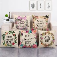 [COD] sweet beautiful linen pillowcase pillow cross-border platform manufacturers supply 1651