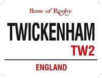 ป้ายดีบุกของขวัญโลหะรักบี้อังกฤษ Twickenham