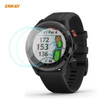 Garmin Approach S62หมวก ENKAY 2ชิ้น,ฟิล์มนาฬิกากระจกนิรภัยขอบโค้งสำหรับ Prince 0.2Mm 9H 2.15D