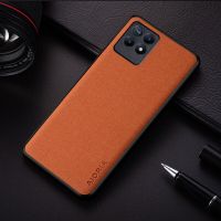 Case For Realme 8I Coque Fashion Simple Design Lightweight Durable Solid Color Textile Leather Cover Funda