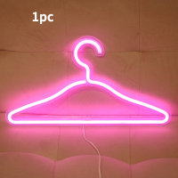 Light LED Neon Coat Clothing Rack Hanger Light Clothes Holder Store Exhibit Pant Storage Cloth Shelf Racks Scarf Market Show