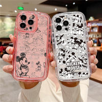 เคส Y16 Y02S Y35สำหรับ VIVO Y17 Y15 Y22S Y21S Y21 Y20 Y20S Y33S Y02 Y12 Y15S Y33T Y01A วาด T1X มิกกี้เมาส์รองรับการกระแทกเคสป้องกันการตกกันกระแทก