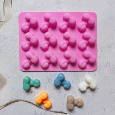 【CW】 Penis Mold Dick Tray Silicone Candle Moulds Mould Forms Tools Chocolate