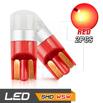 65Infinite (แพ๊คคู่ LED T10 W5W หลอด 3030 สีแดง) 2x LED T10 W5W หลอด 3030 ไฟหรี่ ไฟโดม ไฟอ่านหนังสือ ไฟห้องโดยสาร ไฟหัวเก๋ง ไฟส่องป้ายทะเบียน ไฟส่องเท้า กระจายแสง 360องศา CANBUS สี แดง Red