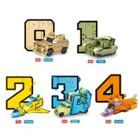 10PCS Transformation Number Robot Toy Building Blocks Deformation Pocket Morphers Educational Action Figure Toy For Children