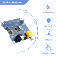 SC07สายออปติคอลไฟเบอร์ SPDIF I2S ราสเบอร์รี่ Pi HIFI DiGi + ซาวน์การ์ดดิจิทัลสำหรับ Raspberry Pi 3 2รุ่น B + การ์ดเสียง LSK3825