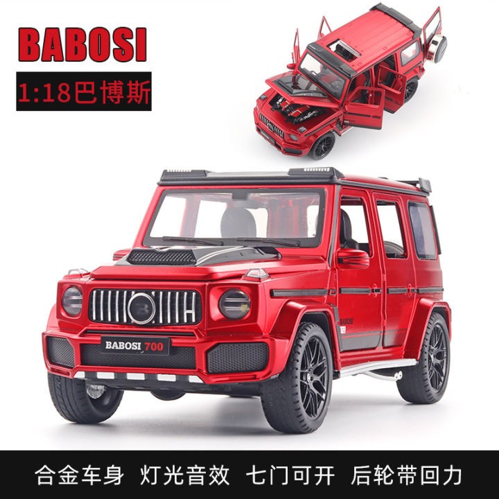 1-18-brabus-g700อัลลอยรุ่นประตูรถสามารถเปิดได้ไฟภายในฮอร์นสามารถกด-diecast-ยานพาหนะ