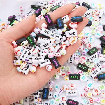 Beads Bracelets Letters, Mixed Alphabet Beads Letter