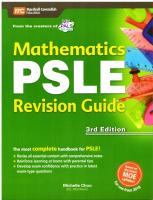 แบบฝึกหัดคณิตศาสตร์  Maths PSLE Revision Guide (3rd Edition)  NEW 2018