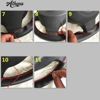 Genuine Leather Auto Steering Wheel Cover Soft Anti-slip Car Protect Sleeve