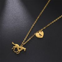 【DT】hot！ Cazador Initial Necklace for Teens A-Z Choker Necklaces Jewelry Birthday