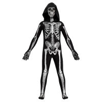 Zombie Costume Kids Halloween Zombie Costume Cosplay Scary Skeleton Skull Costume Jumpsuit Full Sets Carnival Party Clothing