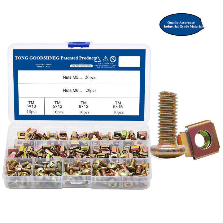 M5 M6 Cage Nut Screw Cage Nut and Mushroom Head hine Screw Zincplated