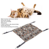 Cat Hammock Pet Hammock Soft Double Sided Easy Installation Short Plush with Metal Hook for Ferrets for Puppies for Rabbits