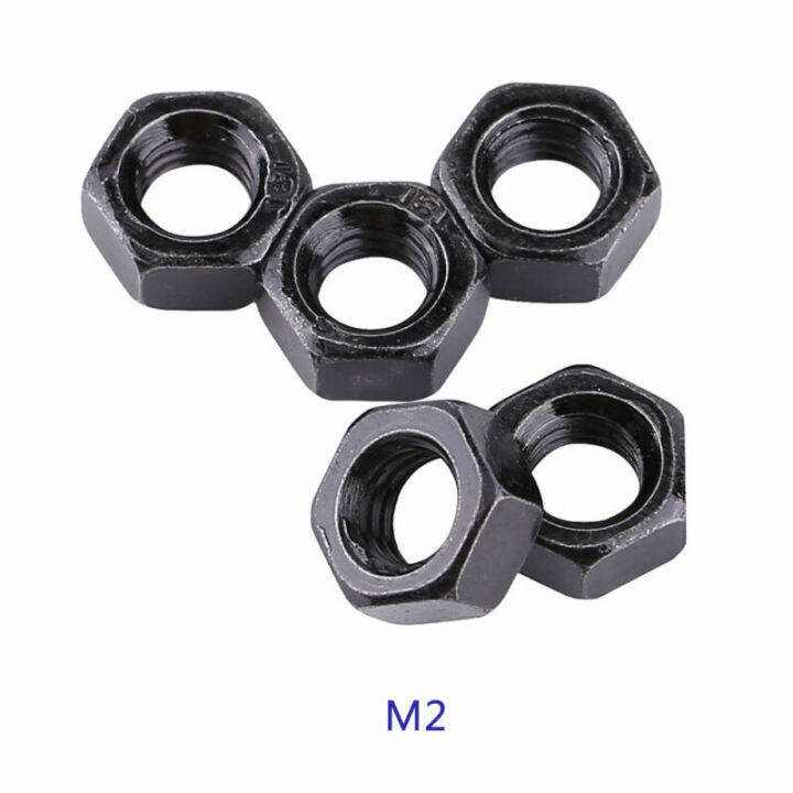 25pcs-black-grade-8-8-steel-din934-hex-hexagon-ordinary-nut-for-m1-6-m2-m2-5-m3-m4-m5-m6-m8-screw-bolt