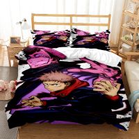 【hot】▥ Jujutsu Kaisen Anime art Print Three Piece Set Article Children or Adults for Beds Quilt Covers Pillowcases