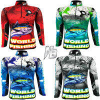 เสื้อตกปลา,ปั่นจักรยาน Tuna World Fishing มีให้เลือก 4 สี (สินค้าพร้อมจัดส่ง) ป้องกันแสง UV เนื้อผ้าผิวสัมผัสนุ่มนิ่ม,ใส่แล้วรู้สึกเย็นสบาย