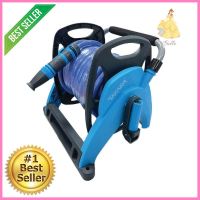 สายยางโรล TAKARA PLUS 1/2 นิ้วX20 ม. สีฟ้า-ดำGROUND-BASED GARDEN HOSE REEL TAKARA PLUS 1/2INX20M BLUE-BLACK **ราคาดีที่สุด**