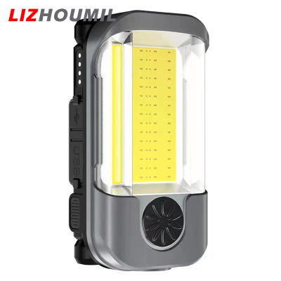 LIZHOUMIL ไฟฉุกเฉิน Led หลายไฟเตือนการทำงานพับเก็บได้,ไฟไฟชาร์จusb เครื่องมือซ่อมแซมรถยนต์